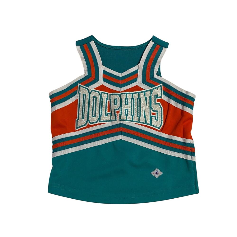 Dehen Miami Dolphins Cheerleading Outfit Size 14x16 Green and Orange